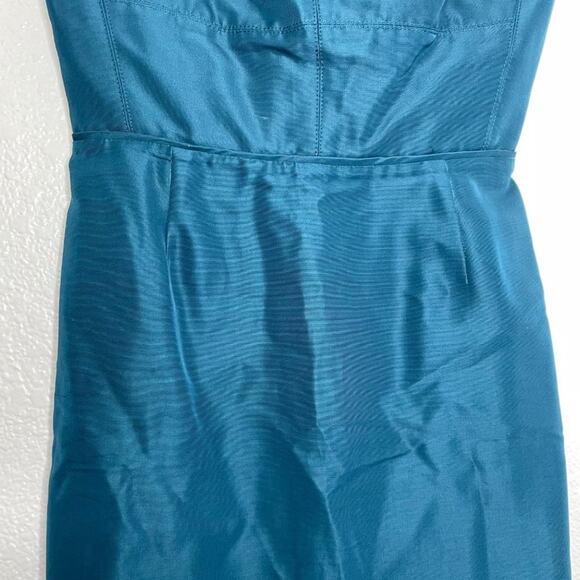 J.Crew Womens Dress Size 4 Blue Strapless Cutout Short Mini Sweetheart Neck - Picture 7 of 13